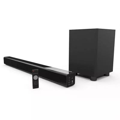 Laser Optical Soundbar with Bluetooth Sub-woofer