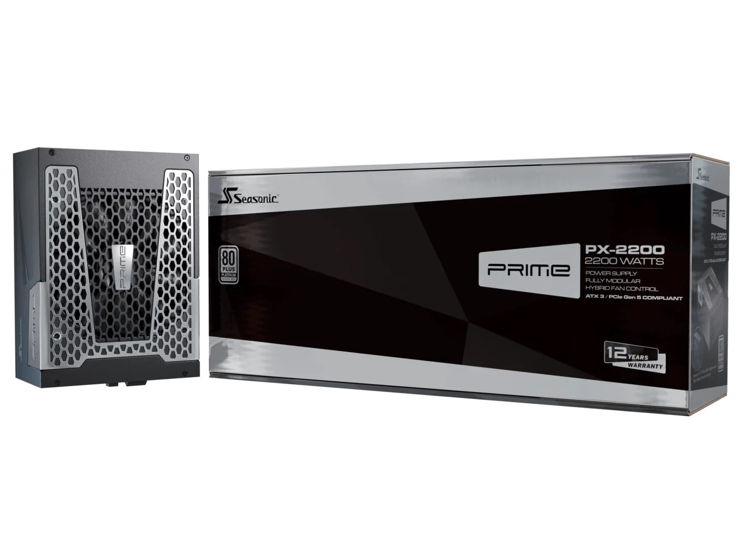 Seasonic Prime PX-2200 2200W Fully-Modular 80 Plus Platinum ATX3.1 PCIe 5.1 Power Supply Unit