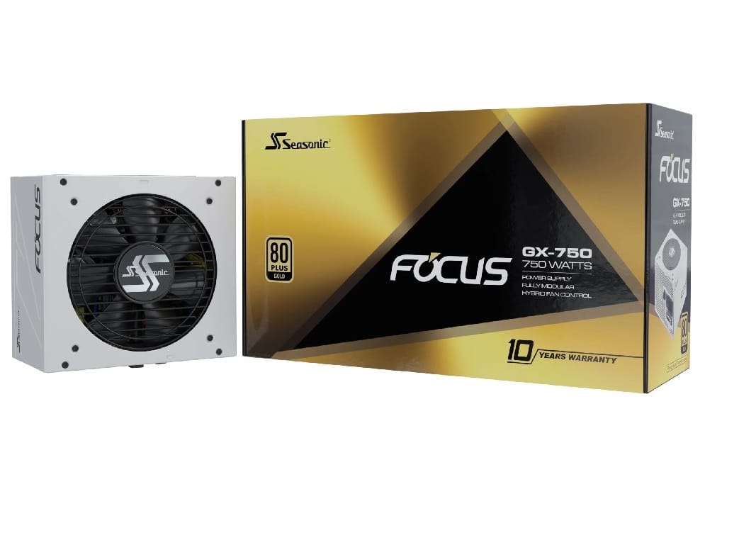 Seasonic Focus GX-750 White 750W ATX 3.0 Gold Power Supply Unit