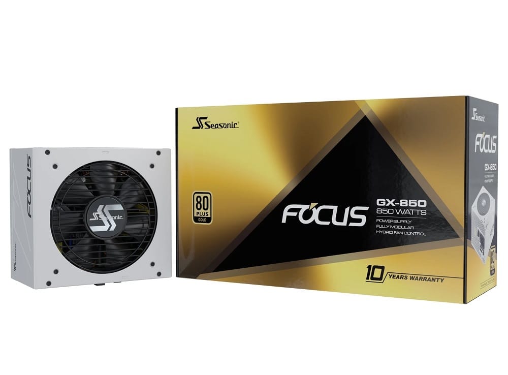 Seasonic Focus GX-850 White 850W ATX 3.0 Gold Power Supply Unit