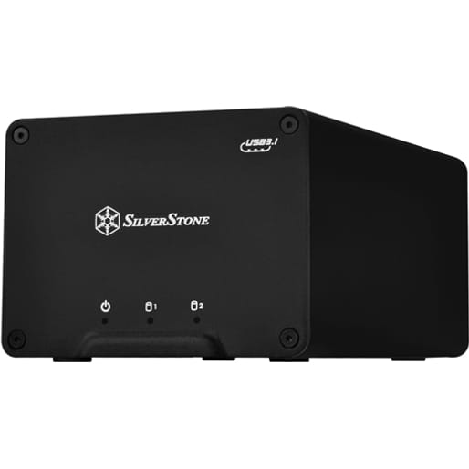 Silverstone DS223 2.5inch 2-Bay USB External RAID Enclosure