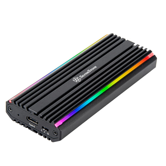 Silverstone MS13 10Gbps NVMe/SATA SSD RGB USB-C