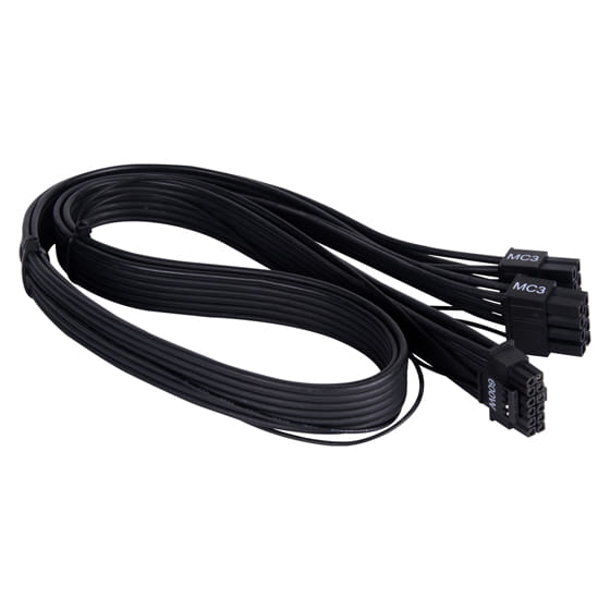 Silverstone  2 x EPS 8-Pin (PSU) to 12+4-Pin (GPU) 12VHPWR PCIe Gen5 Cable