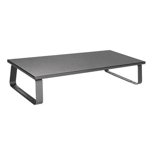 Brateck Timber Particle Board Desktop Monitor Stand Black