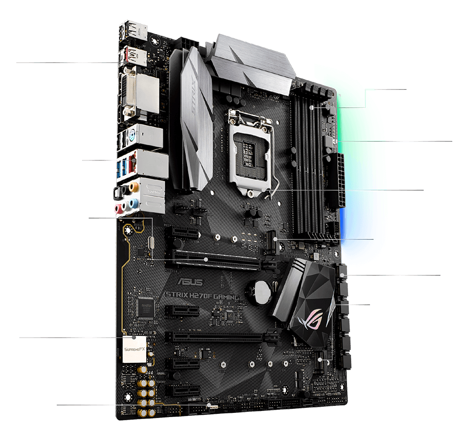 ROG STRIX Z270F GAMING | Motherboards | ROG Global H270F GAMING