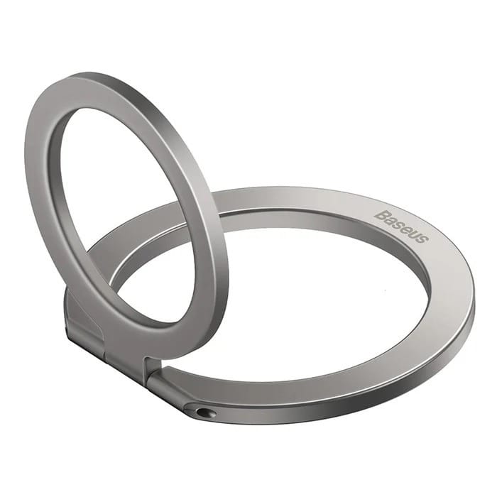 Baseus Halo Series Magnetic Foldable Metal Ring Holder Phone Stand - Silver
