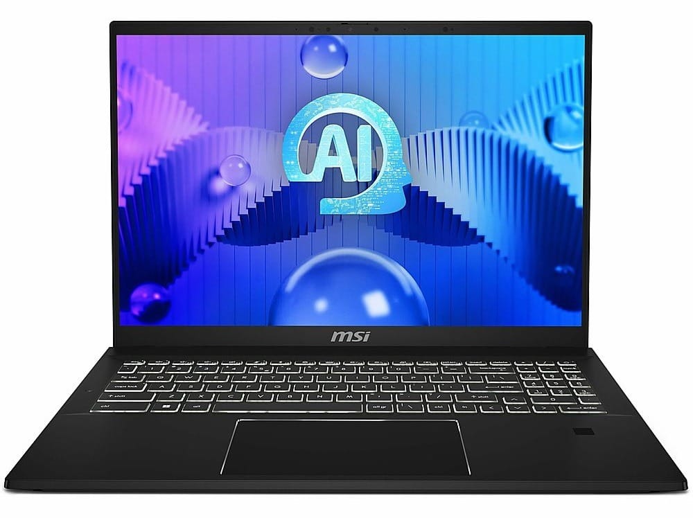 MSI Summit E16 AI Studio 16" QHD+ 165Hz Touchscreen Laptop, Ultra 7 155H, 32GB RAM, 2TB SSD, RTX 4050, Windows 11 Pro