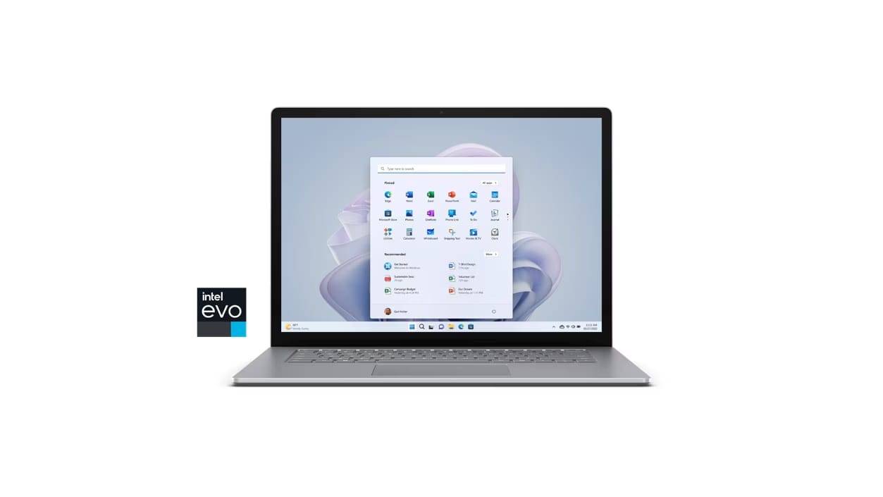 Microsoft Surface Laptop 5 For Business, 15" PixelSense i7-1265U, 16GB RAM, 512GB SSD, Windows 11 Pro - Platinum Metal