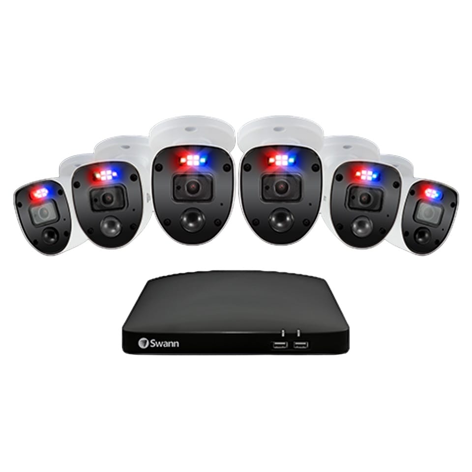 Swann Enforcer 6 Camera 8 Channel 1080P FHD DVR Security System
