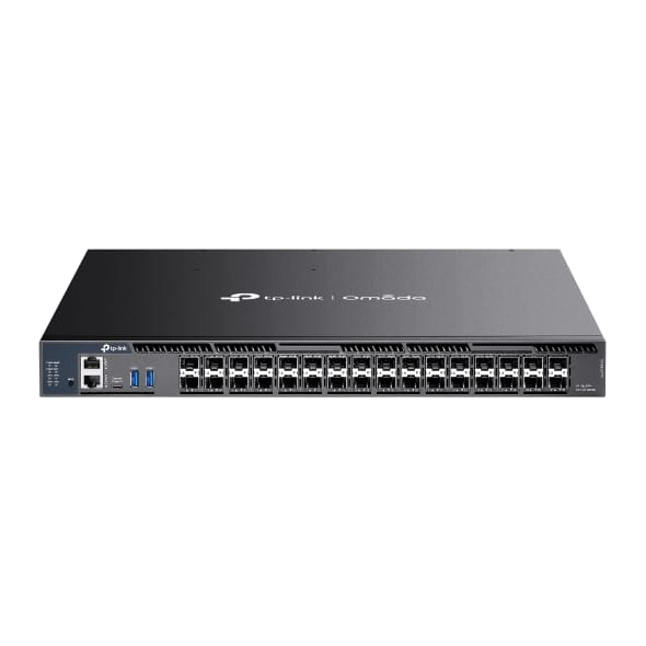 TP-Link Omada 26-Port 10G Stackable L3 Managed Aggregation Switch with 6 25G Slots