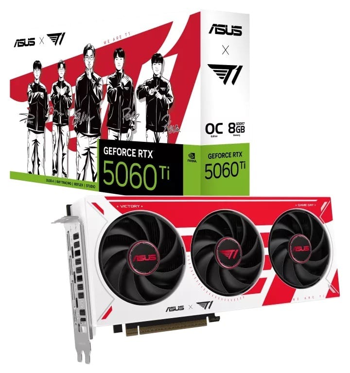 ASUS T1 GeForce RTX 5060 Ti 8GB GDDR7 OC Edition Graphic Card
