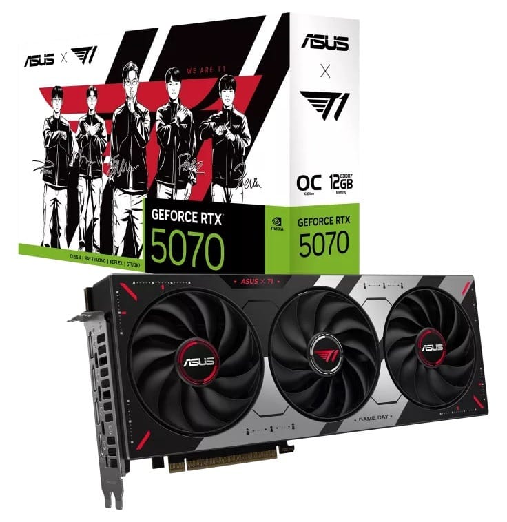 ASUS T1 GeForce RTX 5070 12GB GDDR7 OC Edition Graphic Card