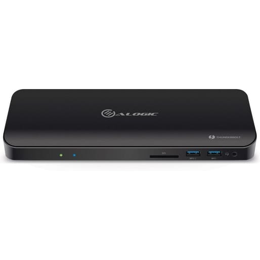 Alogic Thunderbolt 3 Dual Display Dock with 4K And Power Delivery - Black