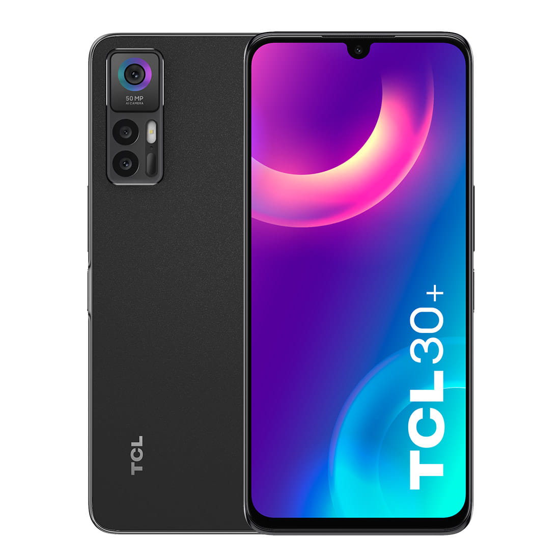 TCL 30+ 4GB/128GB Mobile Phone - Tech Black