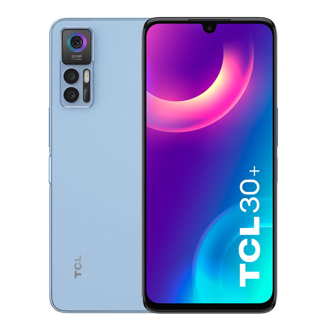 TCL 30+ Plus Dual Sim, 128GB/4GB, 6.7" Smart Phone - Muse Blue
