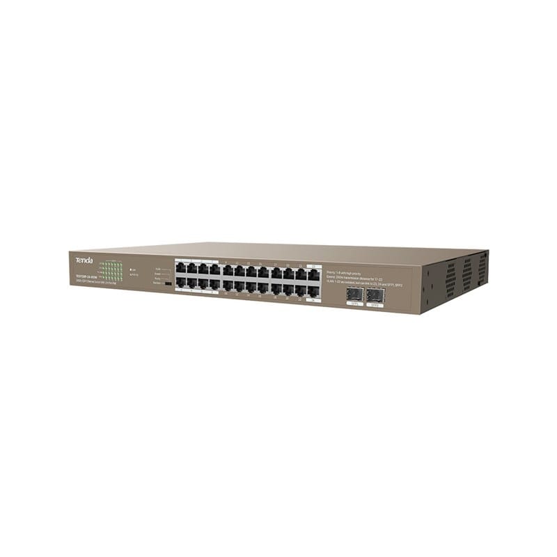 Tenda 24GE + 2SFP Ethernet Switch With 24-Port PoE+