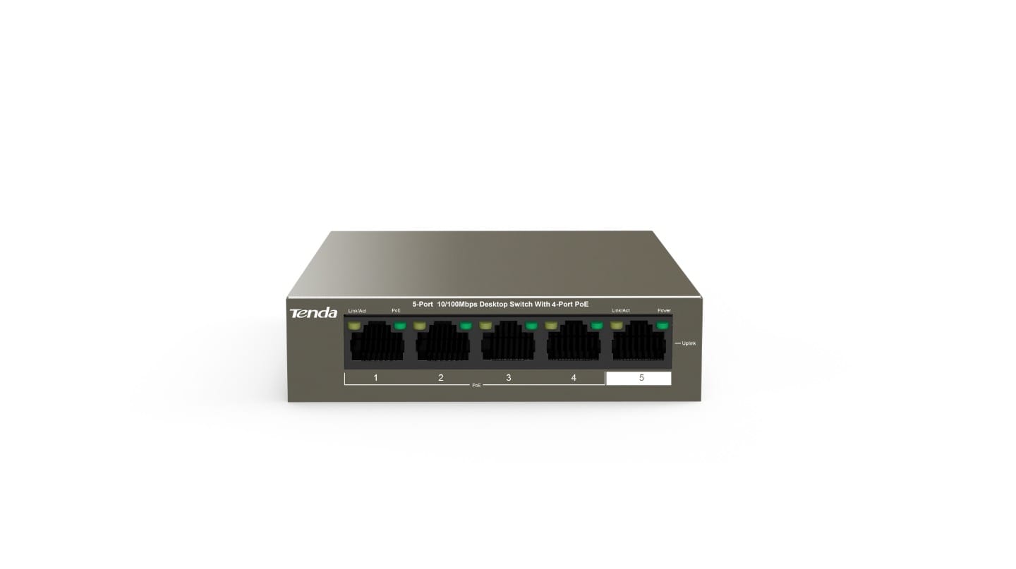 Tenda TEF1105P-4-63W 5-Port Desktop Switch with 4-Port PoE+