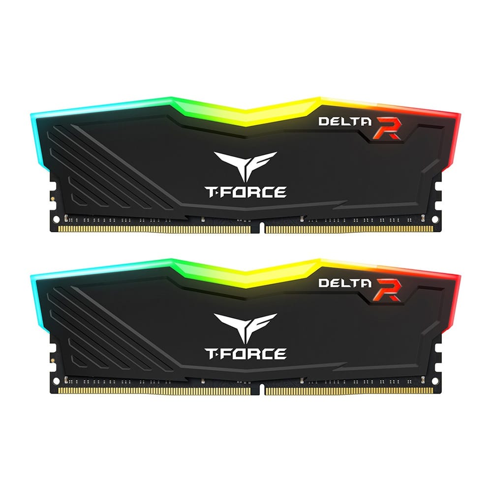 メモリー Team DDR4-3600 32GB Team T-Force Delta RGB 32GB(2x16) DDR4-3600 Memory - Black