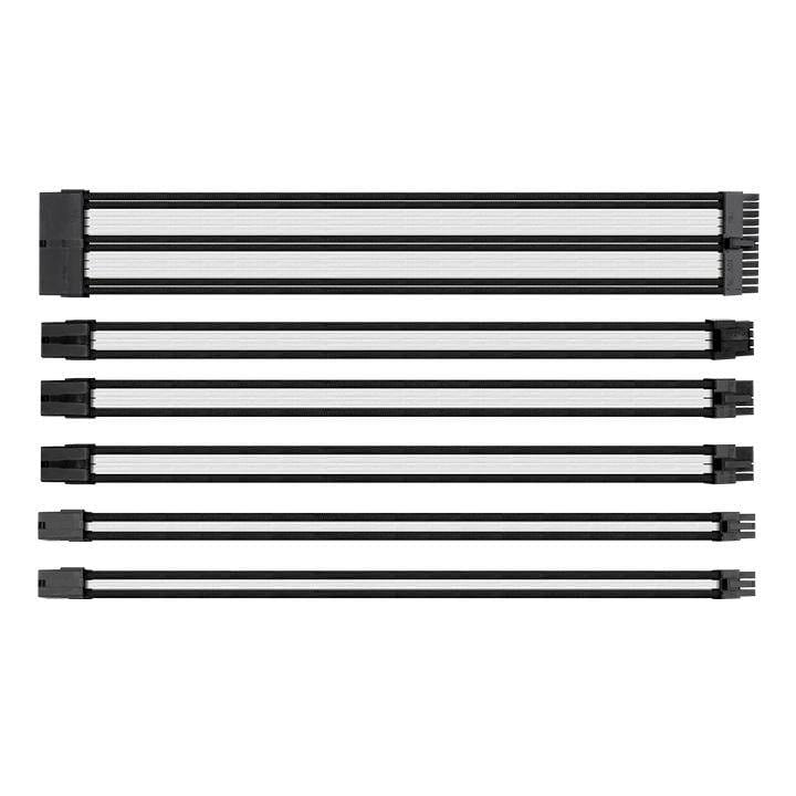 Thermaltake 11.81'' TtMod Sleeve PSU Cable Extension - White/Black 