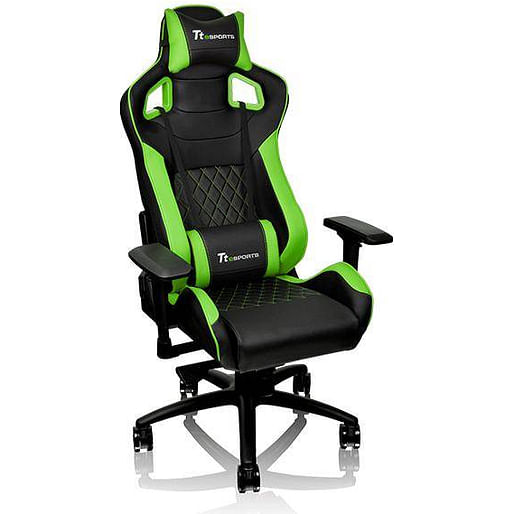 Thermaltake GTF100 Fit Gaming Chair Black Green1