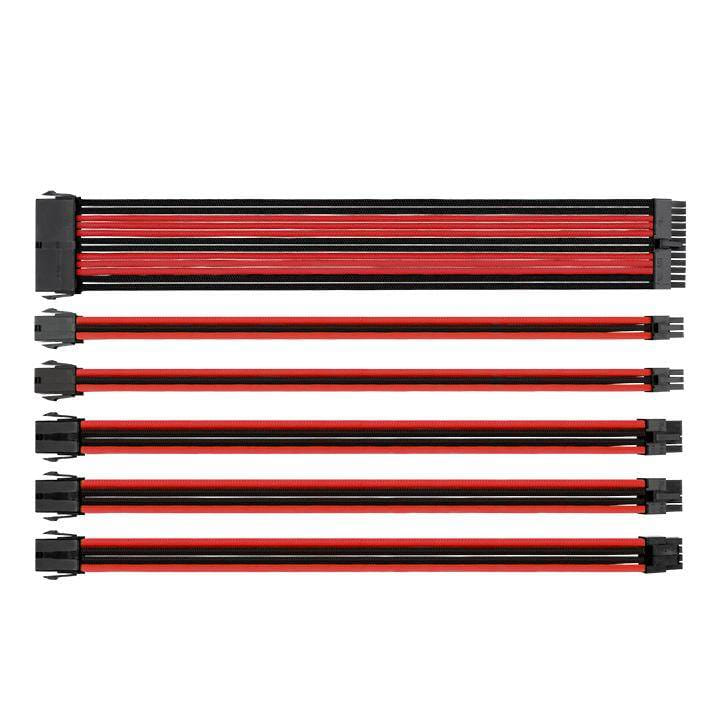 Thermaltake Sleeved PSU Cables Red/Black-