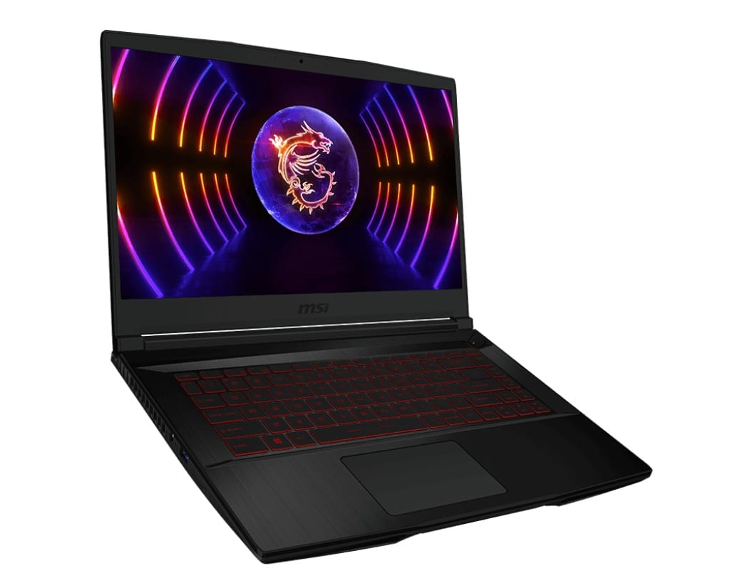 MSI Thin GF63 12UDX 15.6" FHD Laptop, i7-12650H, 8GB RAM, 512GB SSD, RTX3050, Windows 11 Home