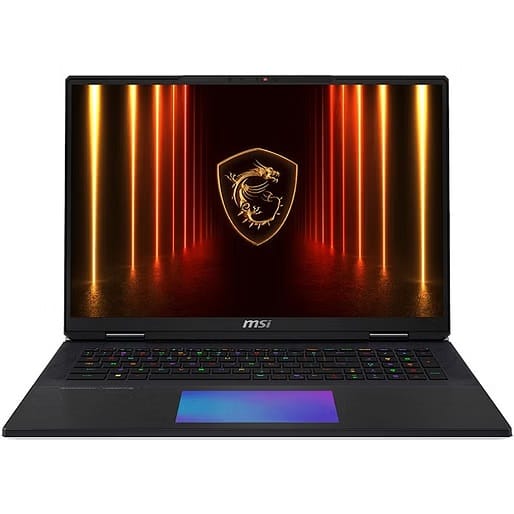 MSI Titan 18HX AI A2XWIG 18" UHD+ Mini LED 120Hz Laptop, Ultra 9 285HX, 128GB RAM, 10TB (2TB + 4TBx2) SSD, RTX 5080 16G, Windows 11 Pro