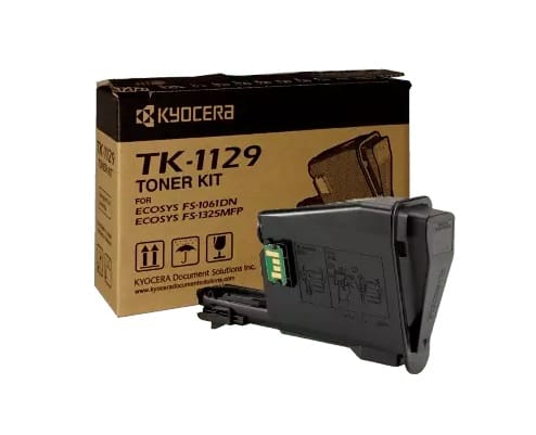 Kyocera TK-1129 Black Ink Toner Up to 2,100 Pages For FS-1061DN, FS-1325MFP