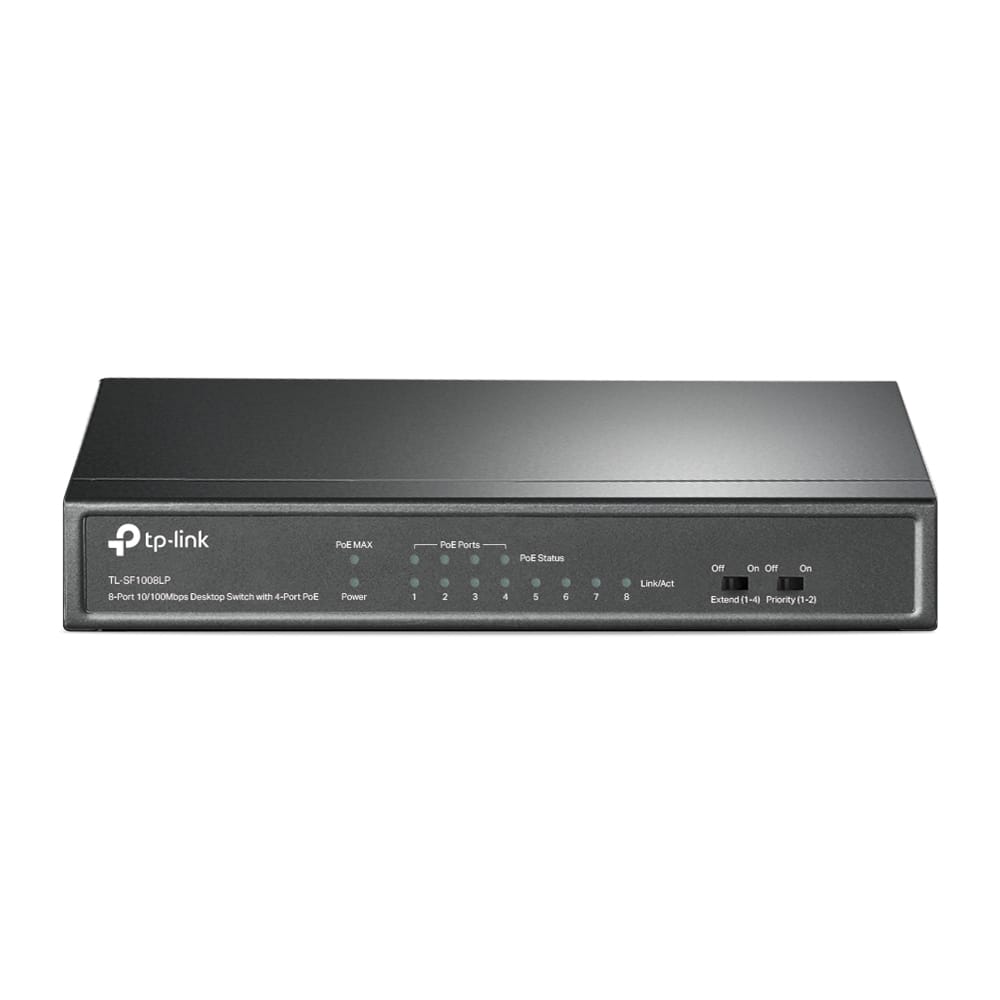TP-Link SF1008LP 8-Port 10/100Mbps Desktop Switch With 4-Port PoE