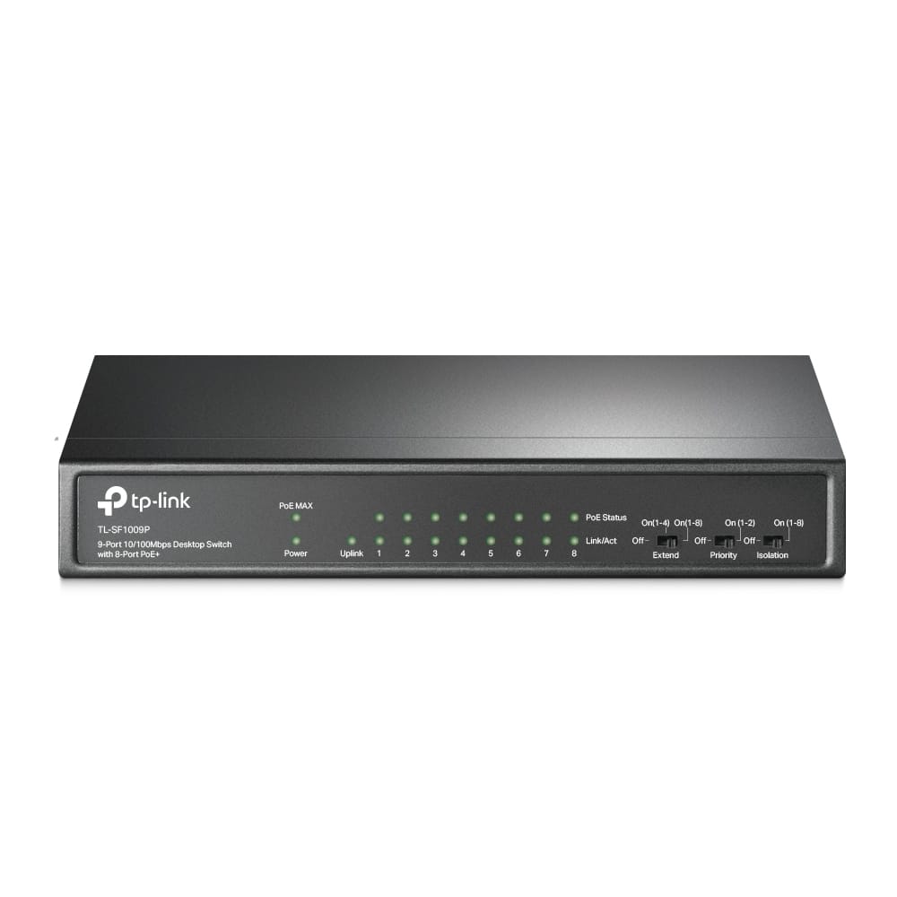 TP-Link TL-SF1009P 9 Port With 8Port PoE+ Desktop Switch