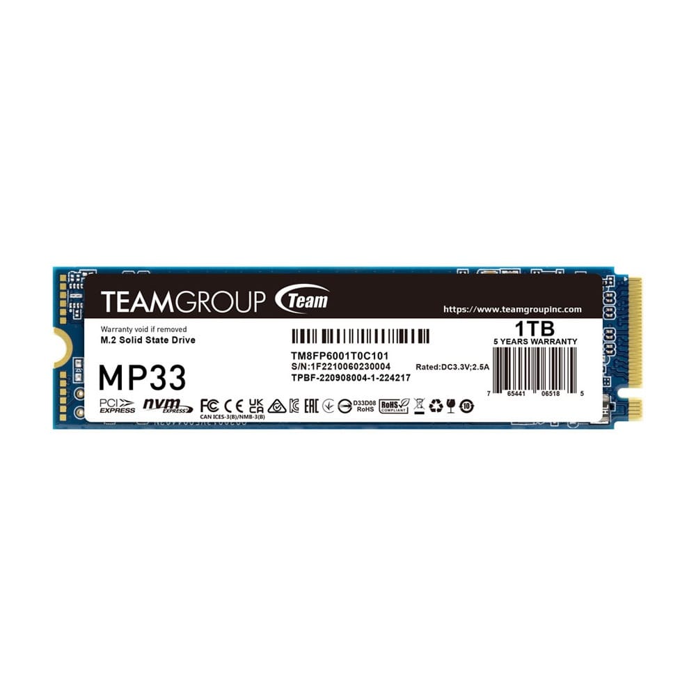 Team Group MP33 M.2 1TB PCI Express 3.0 3D NAND NVMe