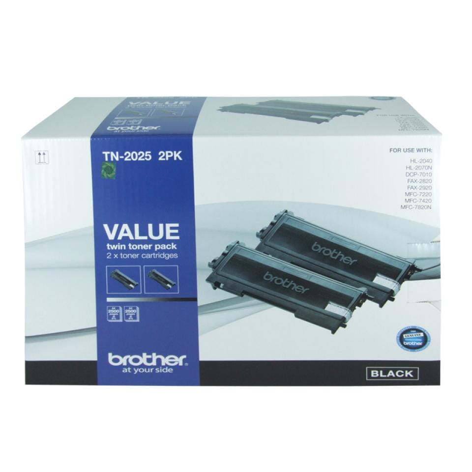 Brother TN-2025 Toner Cartridge Twin Pack