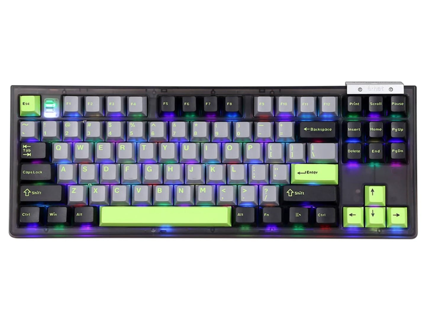 Darmoshark TOP87 Trio-Mode Mechanical RGB Gaming Keyboard With Top Mount Structure - Matcha Switch