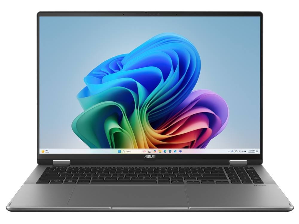 (Damaged Box) Asus Vivobook 16 Flip OLED 16" 3K Touchscreen Laptop, Ultra 7-258V, 32GB RAM, 1TB SSD, Windows 11 Pro - Matte Grey