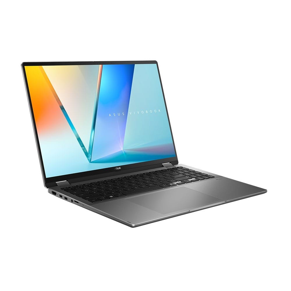 (Refurbished) Asus Vivobook 16 Flip OLED 16" 3K Touchscreen Laptop, Ultra 7-258V, 32GB RAM, 1TB SSD, Windows 11 Pro - Matte Grey