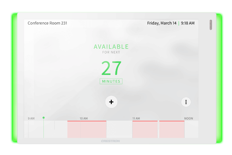Crestron 7" Room Scheduling Touch Screen - White Smooth
