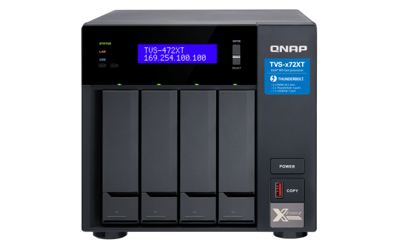 QNAP 4-Bay Diskless NAS Pentium 2Core 3.1GHz CPU 4GB RAM