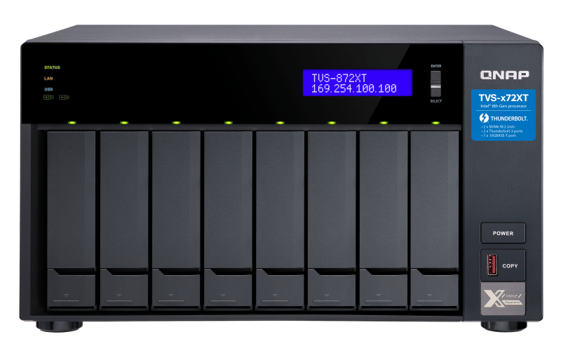 QNAP 8-Bay Diskless NAS Intel Core i5-8400T 6-Core 1.7GHz CPU 16GB RAM