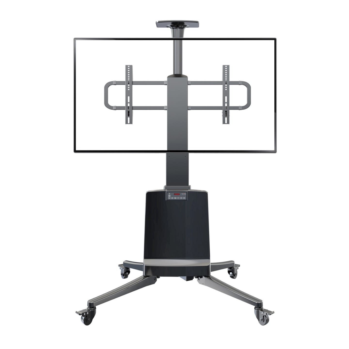 North Bayou Motorised Height Adjustment Mobile Cart 55-85" Black