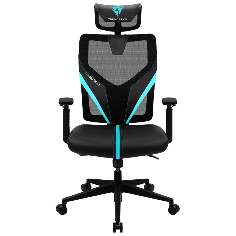 Aerocool ThunderX3 YAMA1 Breathable Ergonomic Gaming Chair - Black/Cyan
