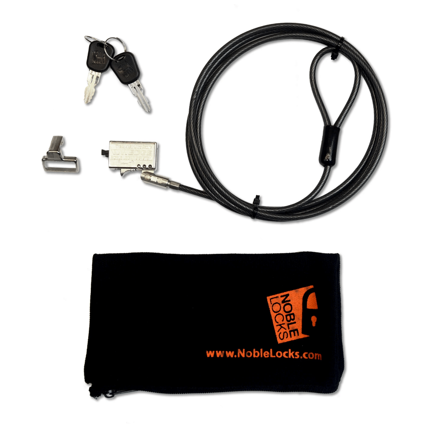 Noble Security Low Profile Wedge Lock w/ Trap & Keys