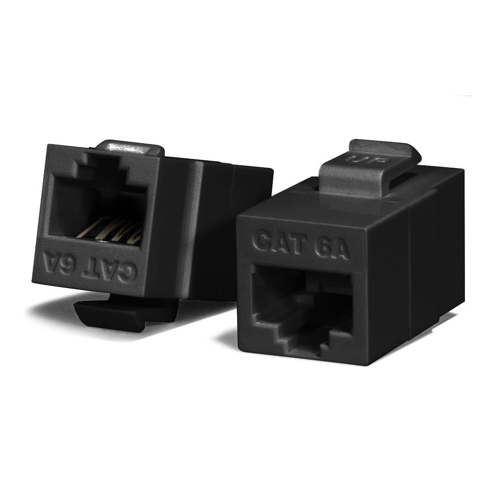 Serveredge Universal Cat6A UTP RJ45 Coupler - Black