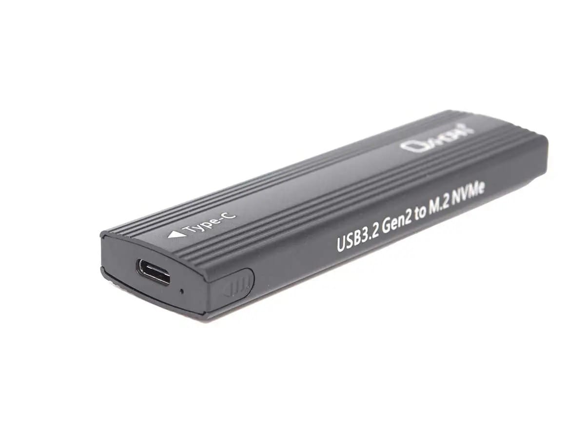 Oxhorn USB C 3.2 Gen 2 M.2 NVMe Enclosure Black