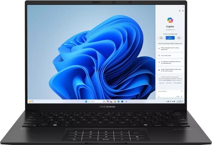 ASUS Zenbook 14 14" WUXGA Laptop, Ryzen AI 7 445, 32GB RAM, 2TB SSD, Windows 11 Home - Jade Black