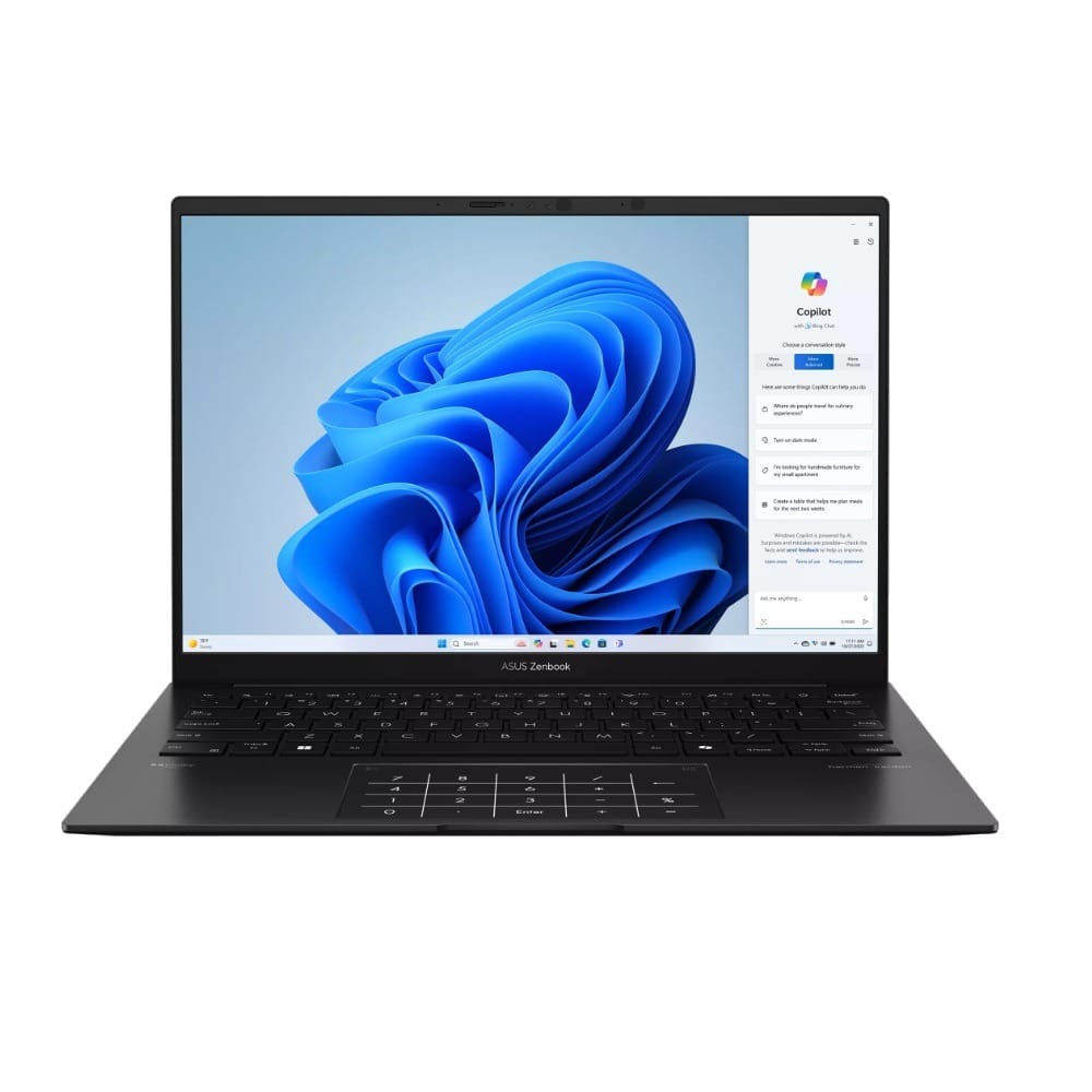 ASUS Zenbook 14 14" WUXGA Laptop, Ryzen AI 5 430, 16GB RAM, 512GB SSD, Windows 11 Home - Jade Black