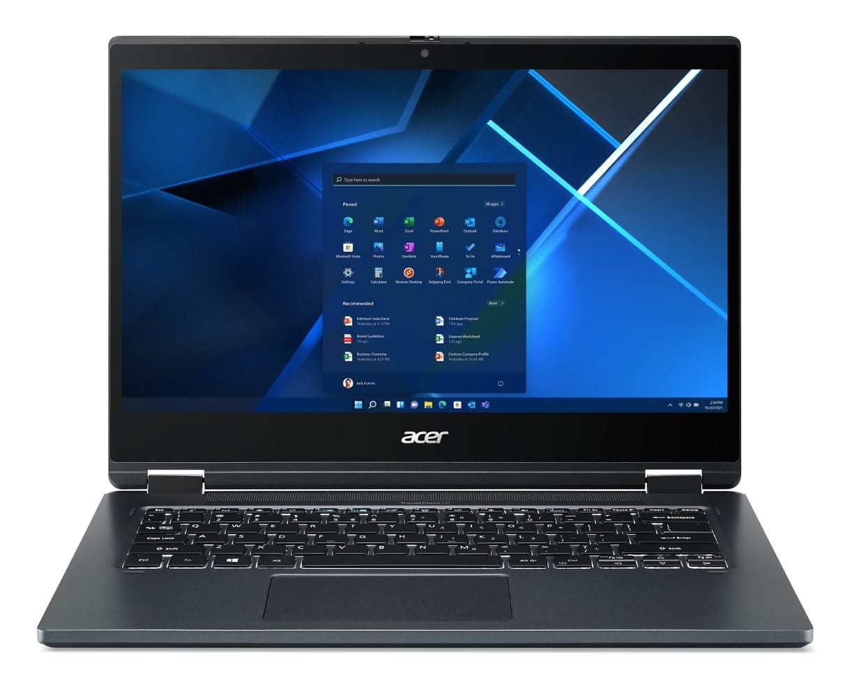 (Refurbished) Acer TravelMate Spin, 14" FHD Touchscreen Laptop, i5-1135G7, 16GB RAM, 256GB SSD, Windows 11 Pro