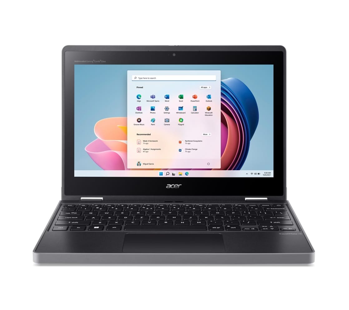 (Refurbished) Acer TravelMate Spin B3 2-in-1 Laptop, 11.6" FHD Touchscreen Laptop, N200, 8GB RAM, 256GB SSD, Windows 11 Pro