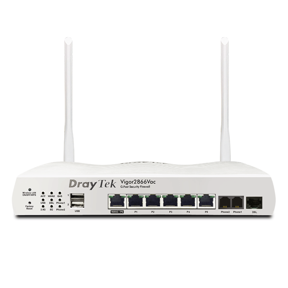Draytek Vigor DV2866Vac AC1300 ADSL2+/VDSL2 Router