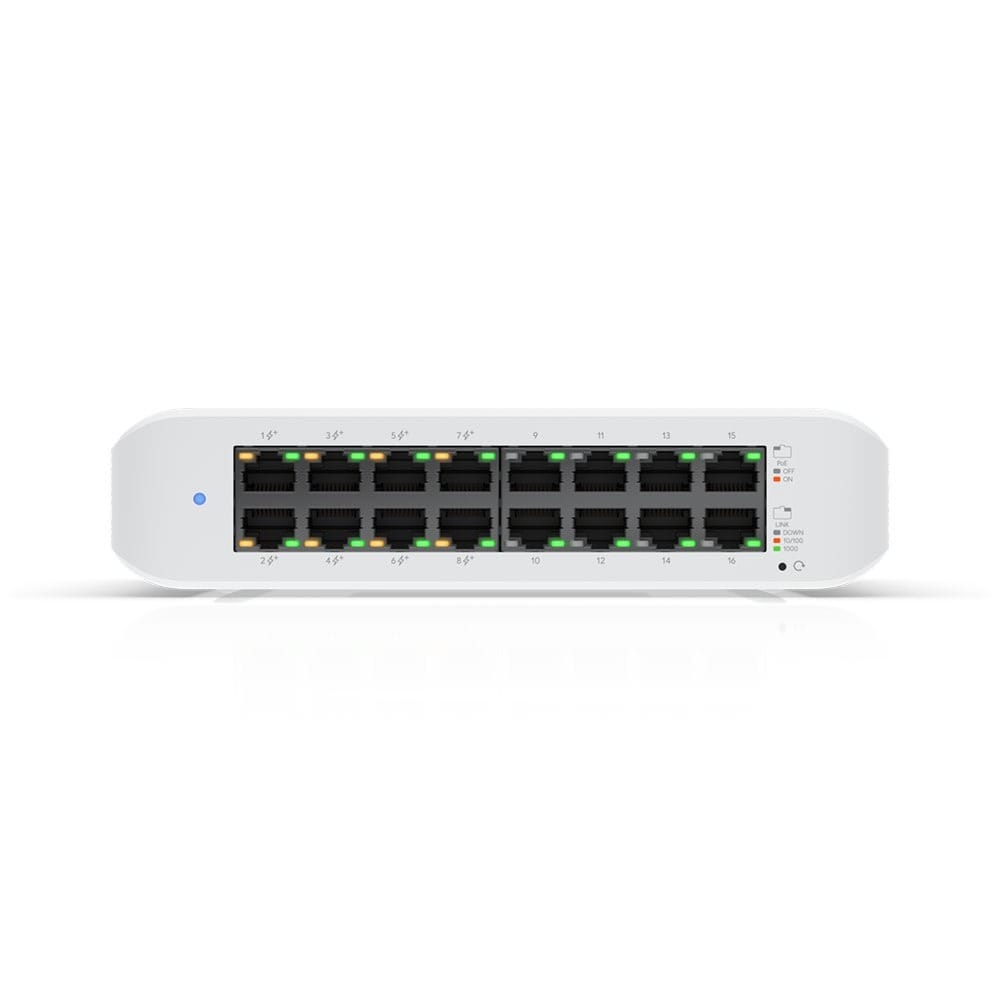 Ubiquiti UniFi Lite Managed Layer 2 PoE Gigabit 16 Port Switch