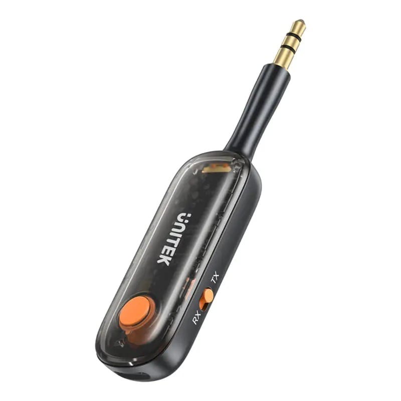 Unitek 2-1 Bluetooth 5.3 TX/RX Wireless Transmitter Receiver - Black